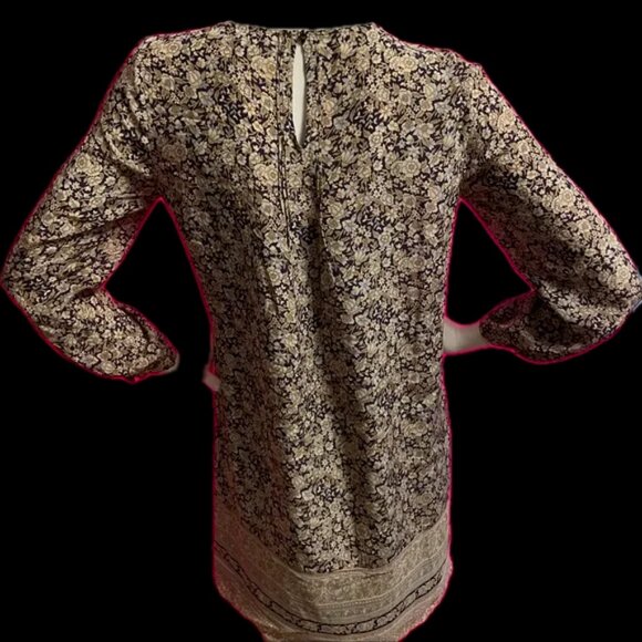 Lucky Brand 100% Silk Floral Mini Dress – XS - Picture 4 of 8